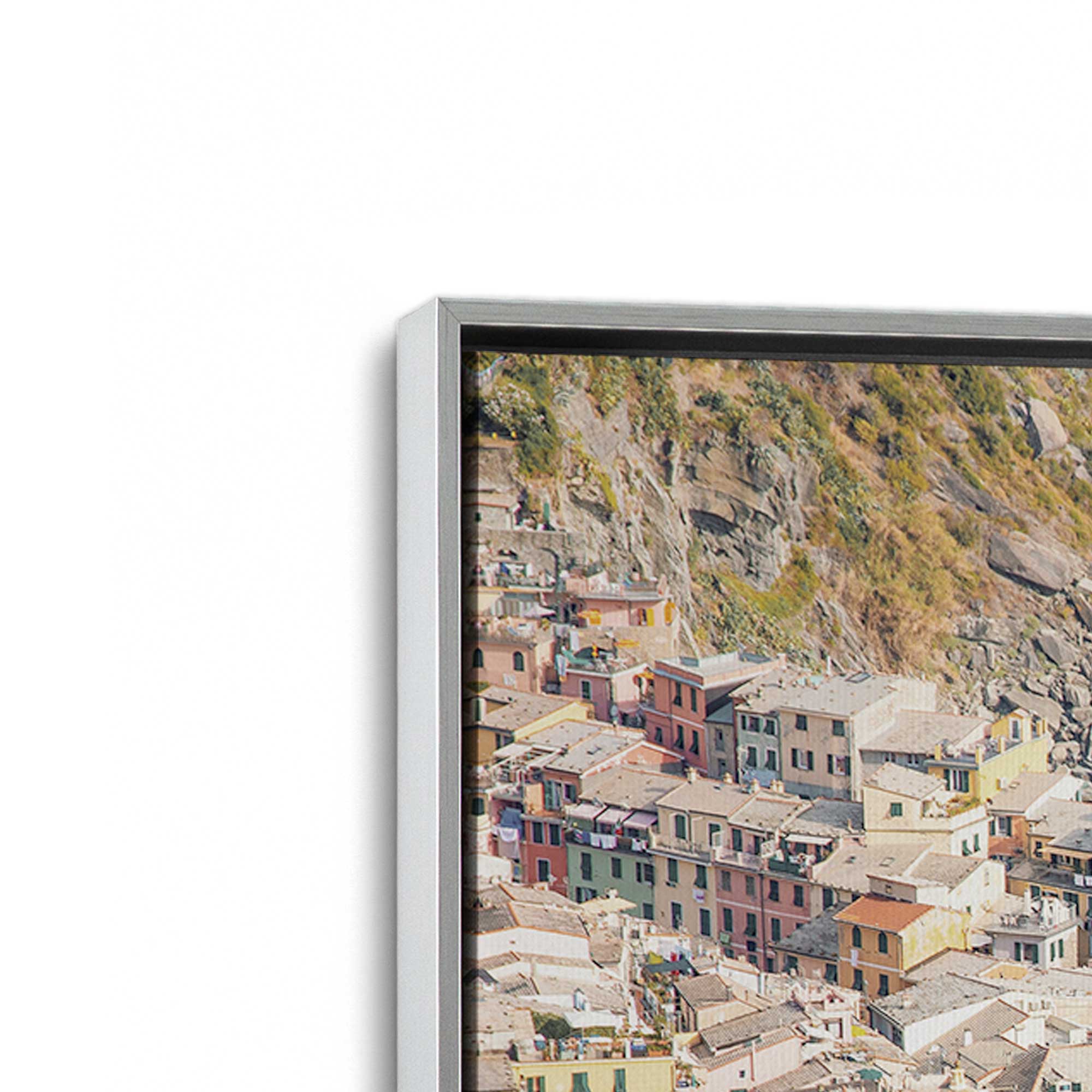 Coastal Town Scenic Canvas Wall Art Print - Beach House Decor, Living Room & Bedroom Wall Decor