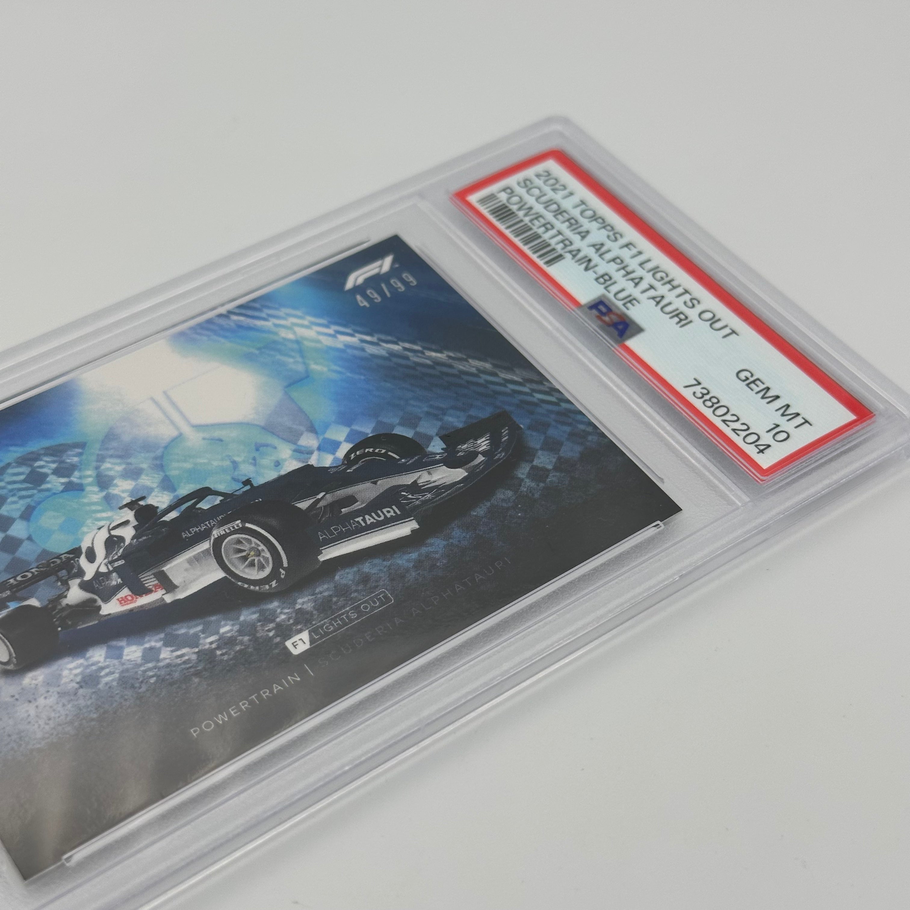 PSA 10 Graded 49/99 Scuderia AlphaTauri Powertrain Blue Racing Card - Perfect for Collectors, Sports Memorabilia & F1 Racing Fans