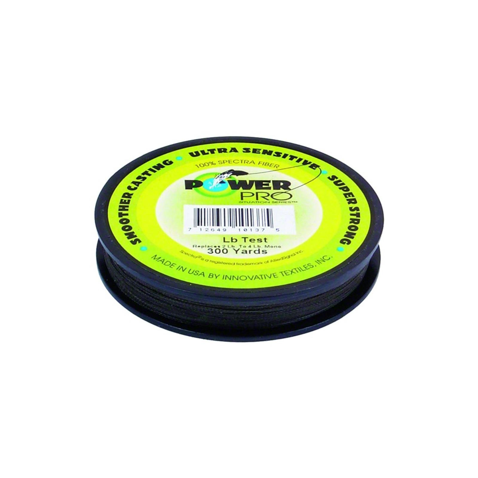 Power Pro Braided Fishing Line - 300 Yards Moss Green (10Lb to 50Lb Test Options) - Super Strong & Smooth Casting for Bass, Trout & Saltwater Fishing
