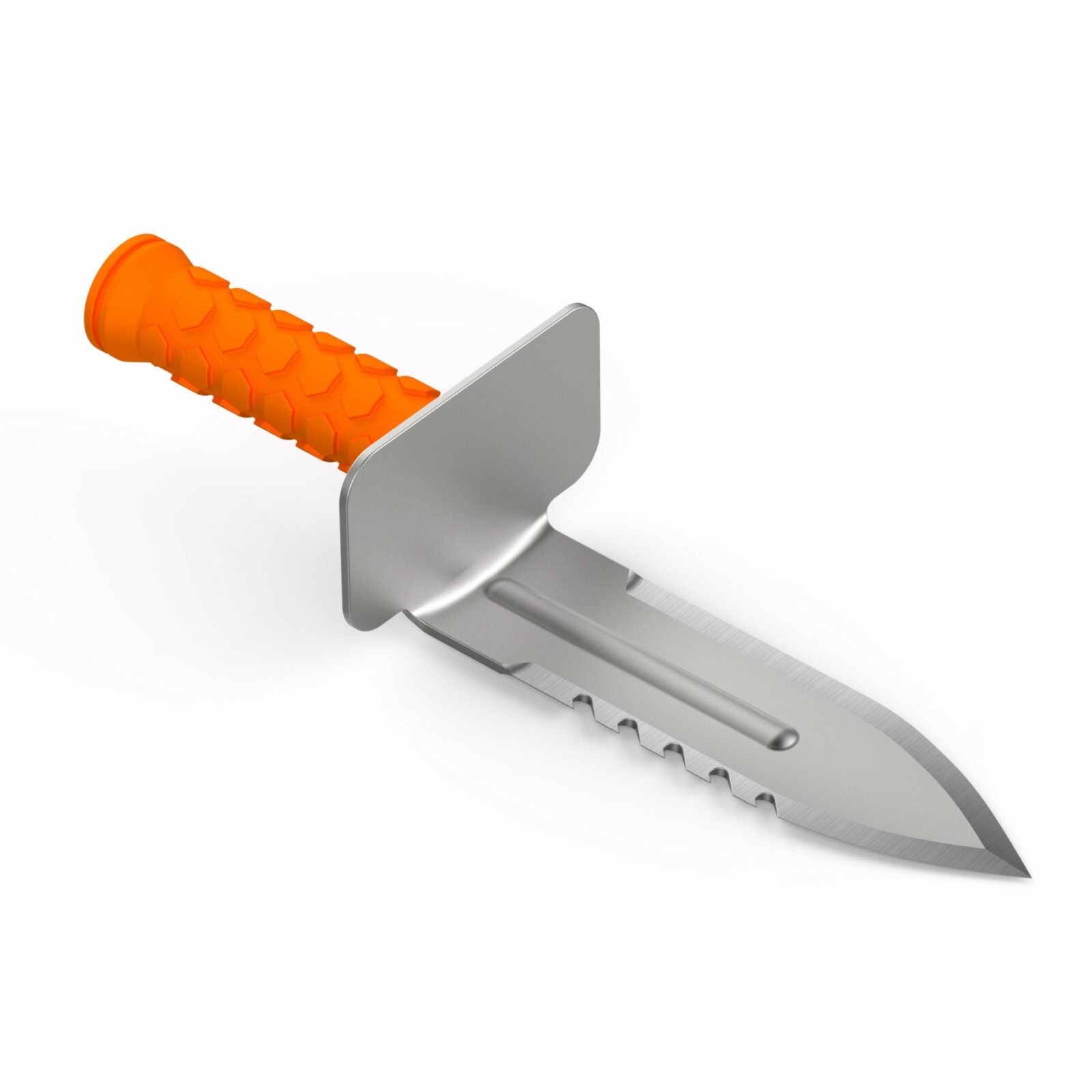 Quest Diamond Digger Right Side Serrated Digging Tool with Sheath - Heavy Duty Garden Shovel for Planting, Weeding & Outdoor Adventures