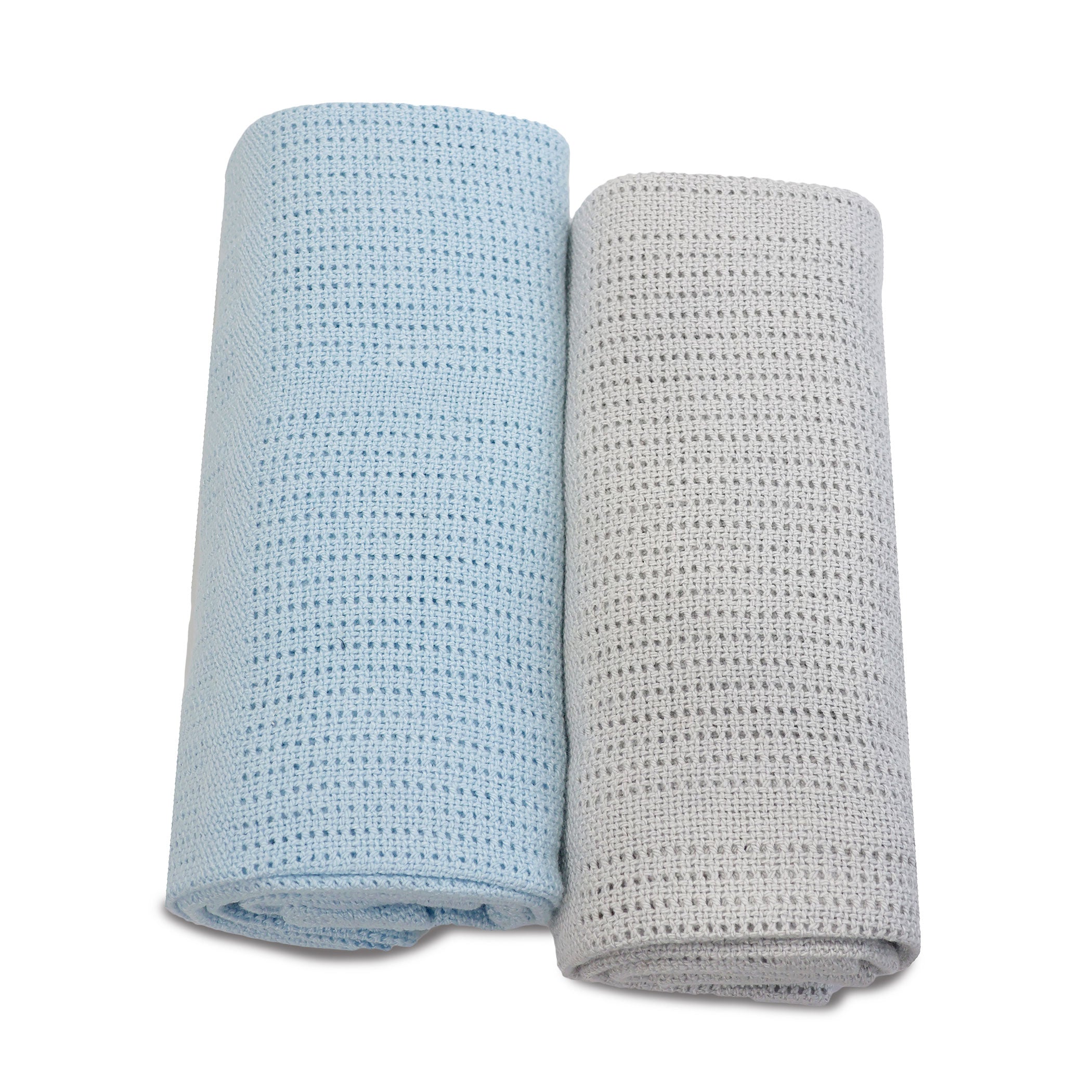 Nordic Sorbet 2-Pack Cellular Baby Blanket - Breathable Cotton for Newborns & Infants - Apple & Pineapple Print - Perfect for Nursery, Swaddling & Stroller Use