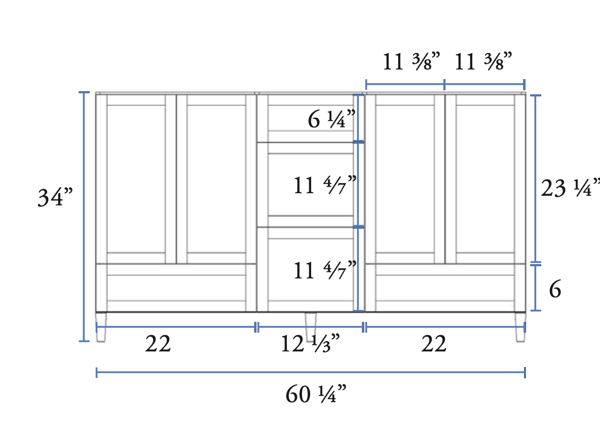 Narrow Oak Shaker