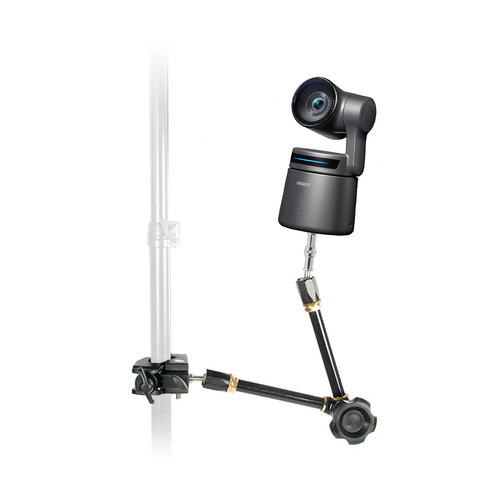OBSBOT Tail Air AI-Powered Webcam with Clamp & Adjustable Arm - Perfect for Live Streaming, Video Conferencing, and Content Creation