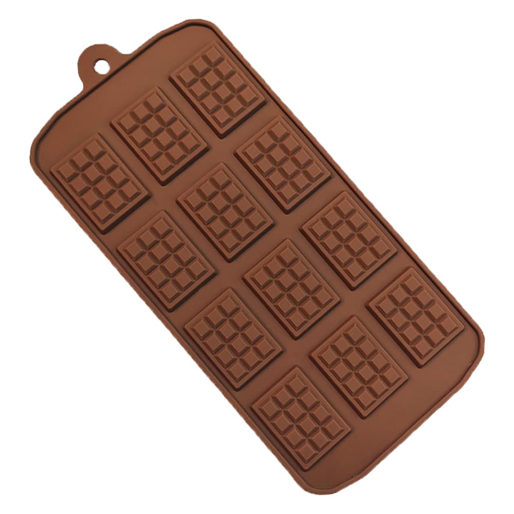 12-Cavity DIY Silicone Chocolate Molds - Non-Stick Break Apart Candy, Protein & Jelly Mold - Premium Baking Tools for Homemade Chocolates, Brownies & Desserts (Perfect for Valentine's, Holidays & Party Treats)