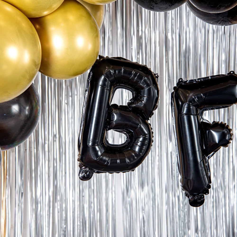 Balloonify Black Mylar Letter B Balloon - 16 Inch Large Foil Alphabet Balloon for Birthday Party Decorations, Baby Showers & Graduation Celebrations (1 Count)