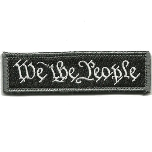 We The People - Tactical Morale Patch Black | Military & Law Enforcement Gear | Perfect for Backpacks, Vests & Uniforms