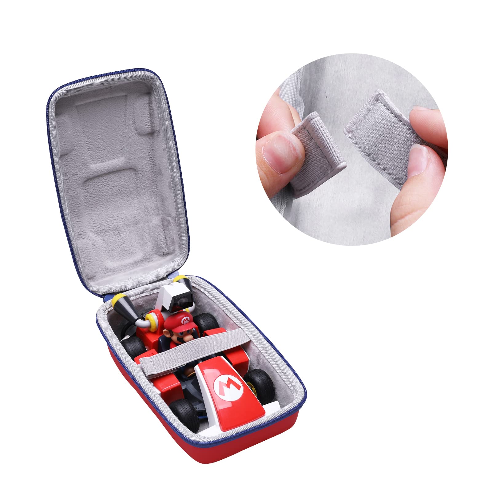 XANAD EVA Hard Protective Case for Nintendo Switch Mario Kart Live: Home Circuit - Durable Travel Storage Bag for Mario Set Edition (Red) | Perfect for Gaming Accessories, Travel Protection & Collectible Display