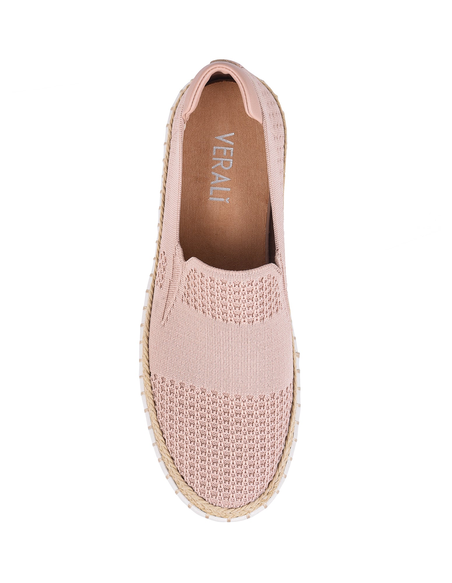 Women's Rose Quartz Knit Slip-On Sneakers - Comfortable Casual Shoes for Walking, Travel & Everyday Wear