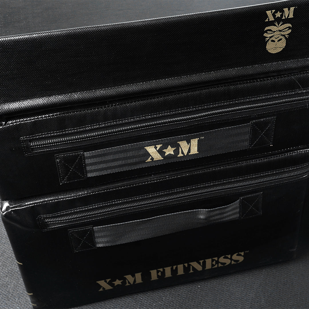 XM Fitness Soft Lifting Blocks (Pair) - Premium Foam Weightlifting Blocks for CrossFit, Powerlifting & Home Gym Workouts