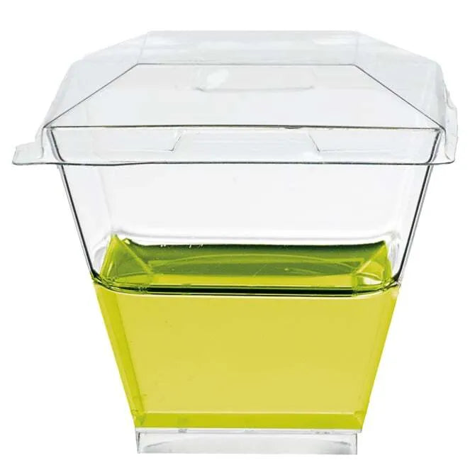 Comatec Kova Clear Geometric Dish Set - Modern Glass Serving Bowl for Salads, Snacks & Desserts - Elegant Home & Kitchen Decor for Parties & Entertaining