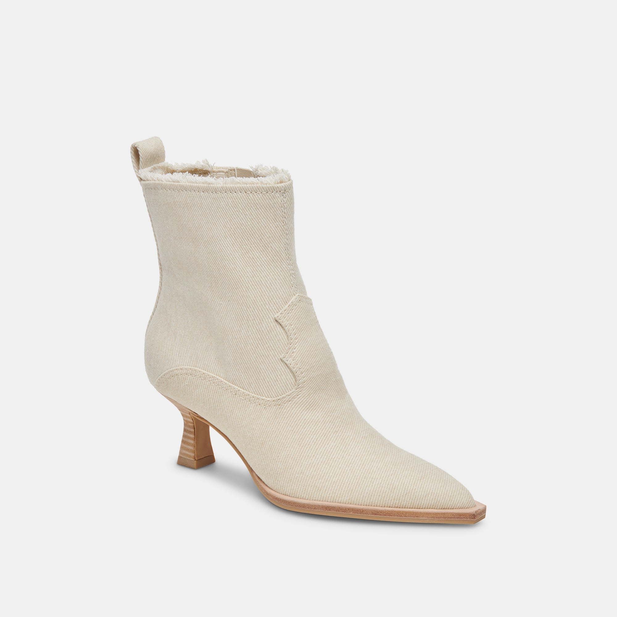 **AUSTIN BOOTS IVORY DENIM - Stylish Women's Western Cowboy Boots for Casual & Country Wear - Perfect for Rodeo, Concerts & Everyday Fashion**
