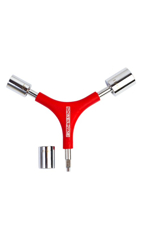 Powerdyne Y4 Skate Tool - Professional Skateboard & Roller Skate Multi-Tool for Adjusting Trucks, Bearings & Wheels - Perfect for Skateboarders, Roller Skaters & DIY Enthusiasts