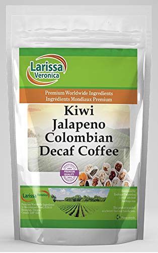 Premium Kiwi Jalapeno Colombian Decaf Coffee Beans - Naturally Flavored Gourmet Whole Bean Coffee (16 oz, 3-Pack) - Perfect for Home Brewing, Gifts & Office Use
