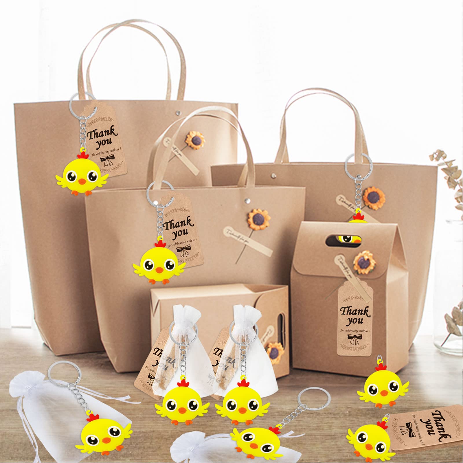 CiciBear 24 Pack Chicken Party Decorations - Farm Animal Barnyard Theme Supplies for Baby Showers, Kids Birthday Parties & School Events | Perfect for Themed Celebrations & Classroom Activities
