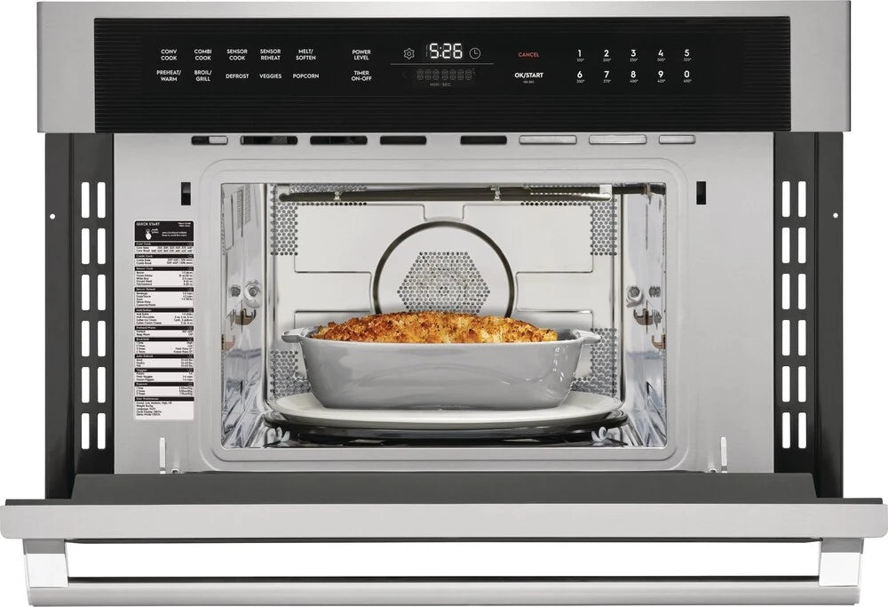 Electrolux EMBD3010AS 30-Inch Built-In Microwave Oven with Drop-Down Door - Stainless Steel - Perfect for Modern Kitchens & Small Spaces