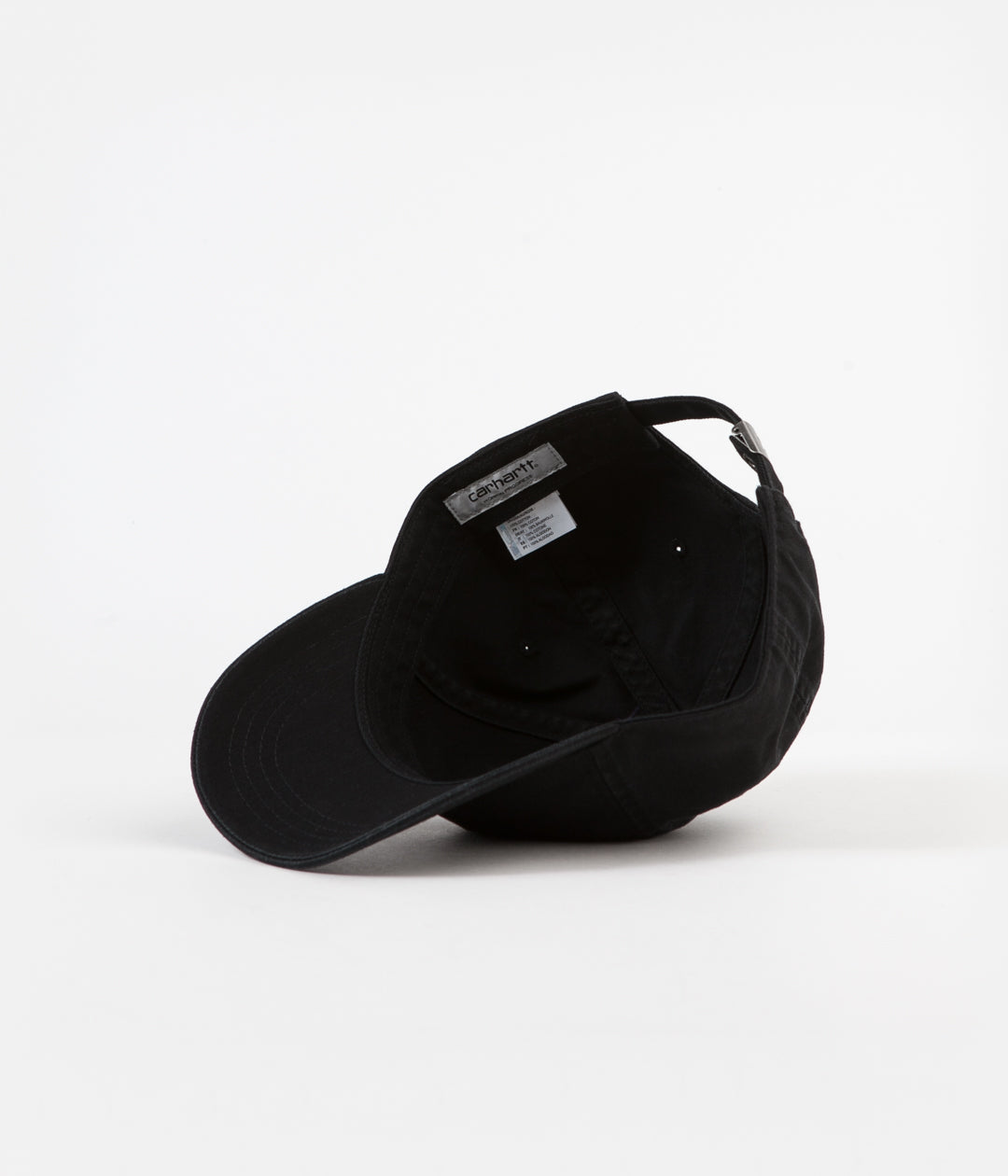 Carhartt Madison Logo Cap - Black Wax Cotton Adjustable Baseball Hat for Men & Women | Durable Workwear & Outdoor Activities