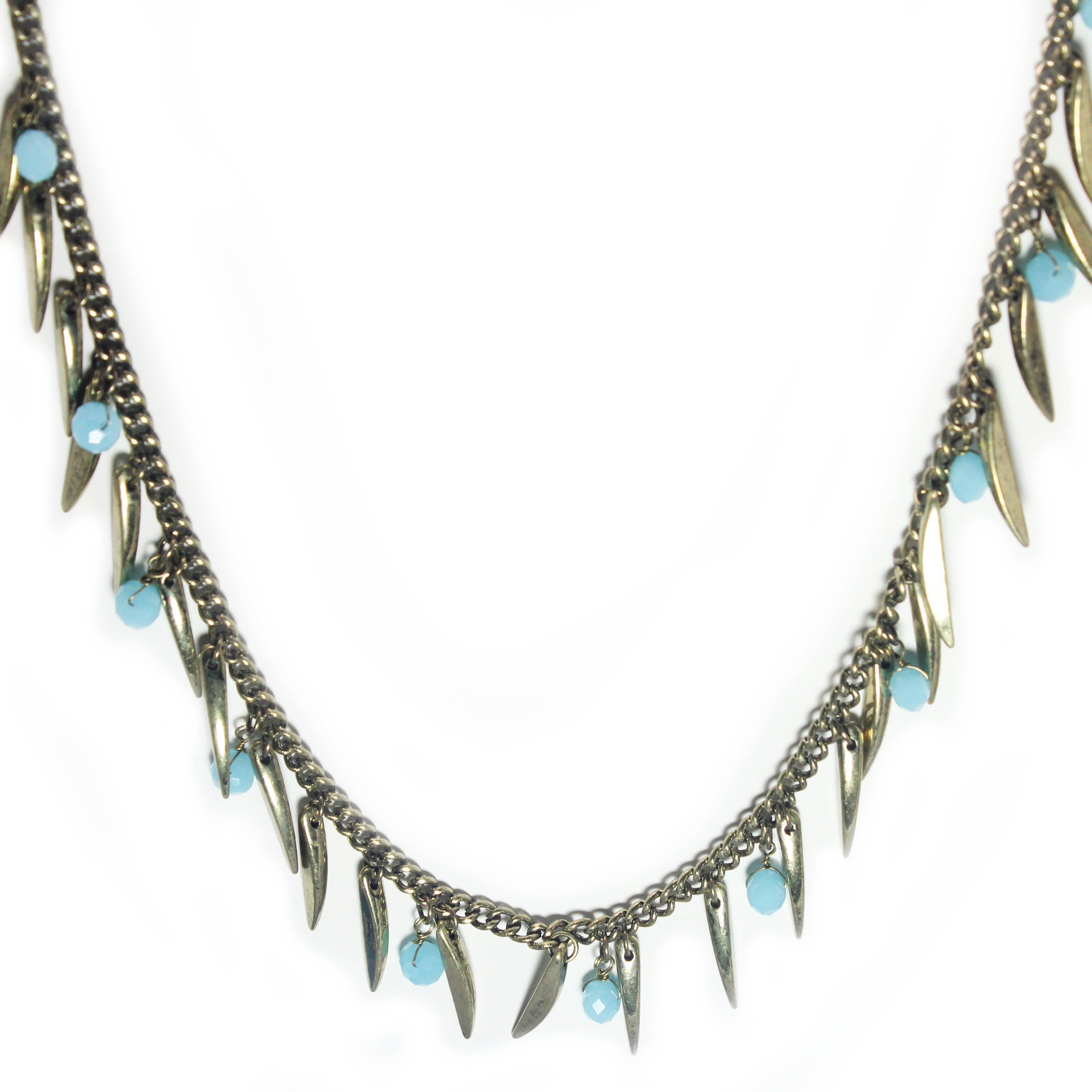 Elegant Bead & Stud Necklace for Women - Trendy Layered Chain Jewelry for Casual & Party Wear