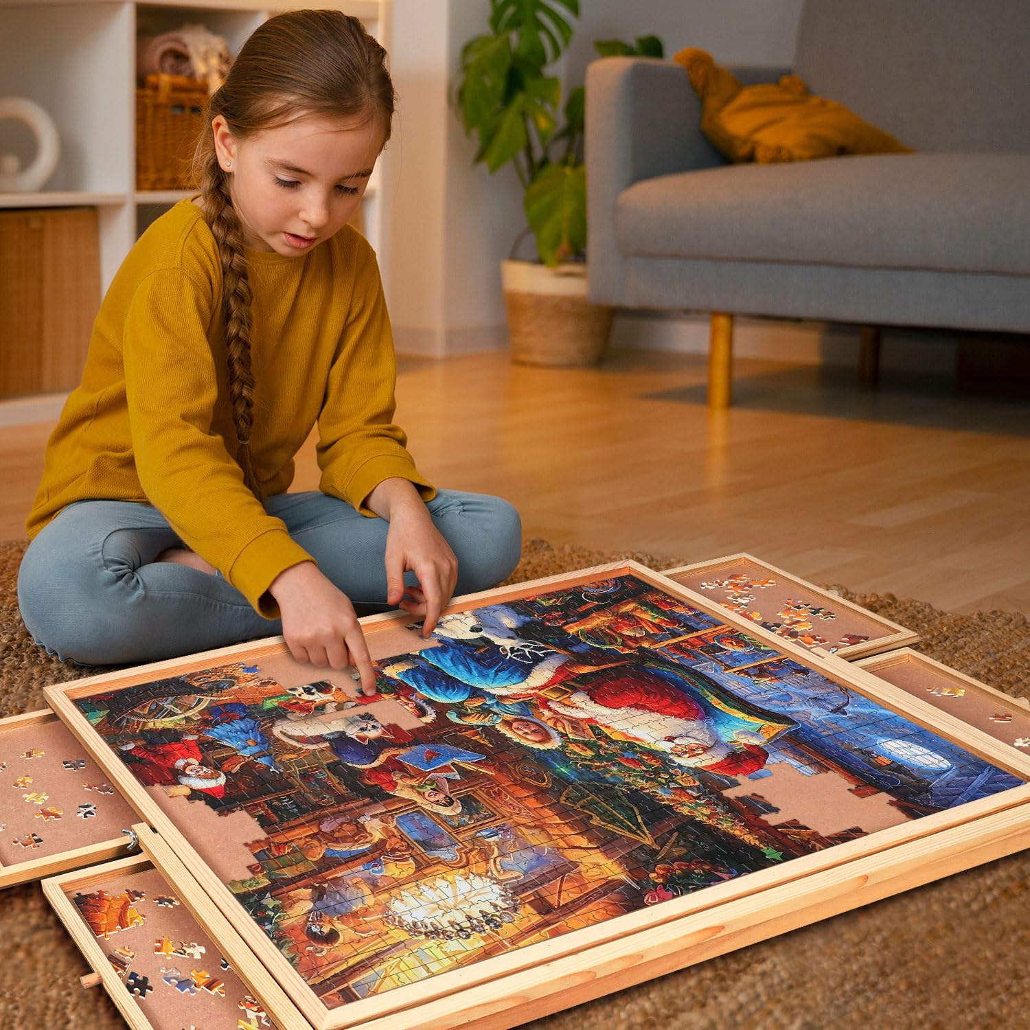 Premium 1000-Piece Wooden Table Puzzle for Adults - 30