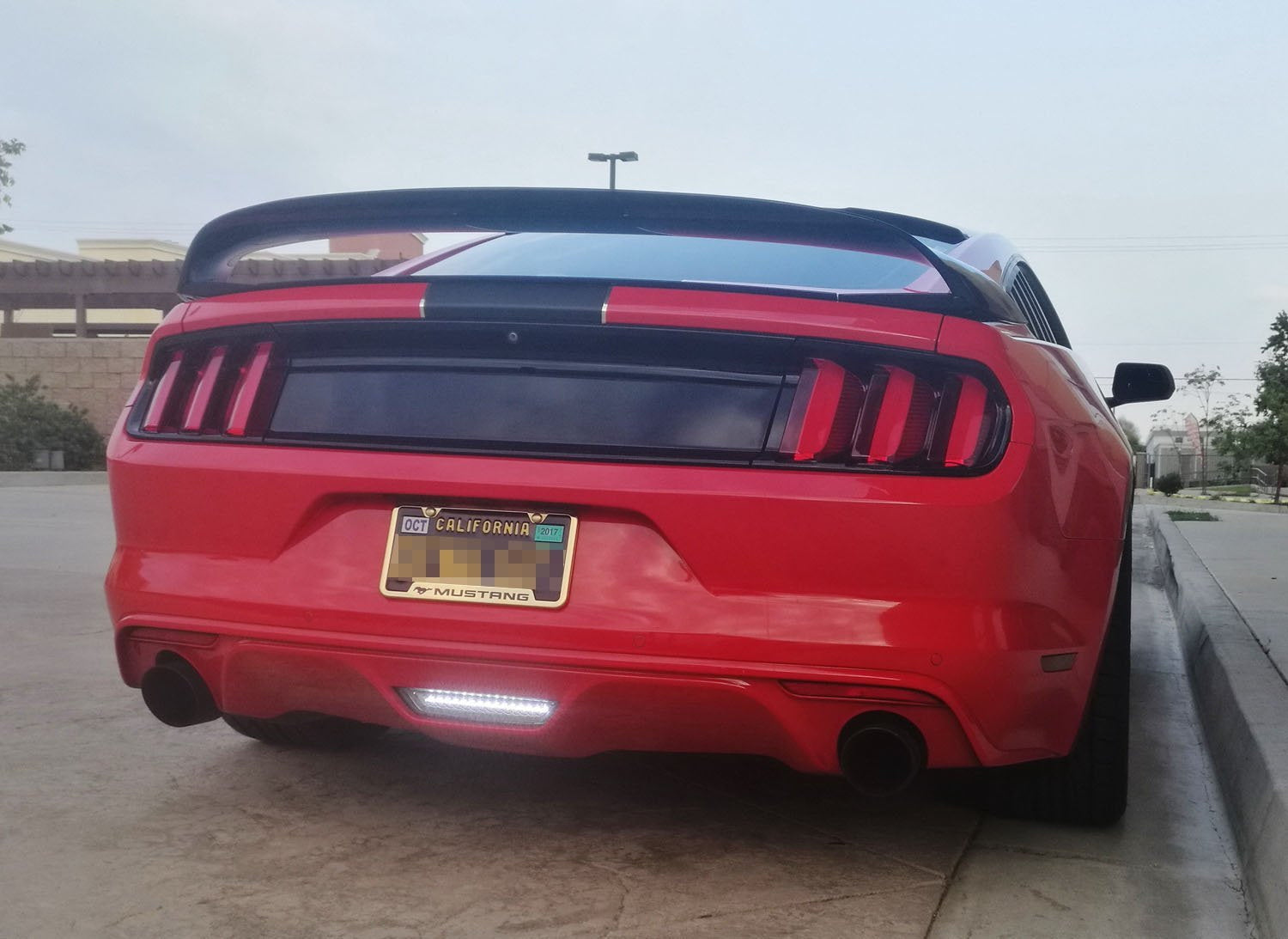 15-17 Ford Mustang Euro Style 3-in-1 LED Rear Fog Light with Brake & Reverse Light - High Visibility Safety Upgrade for Night Driving & Bad Weather Conditions