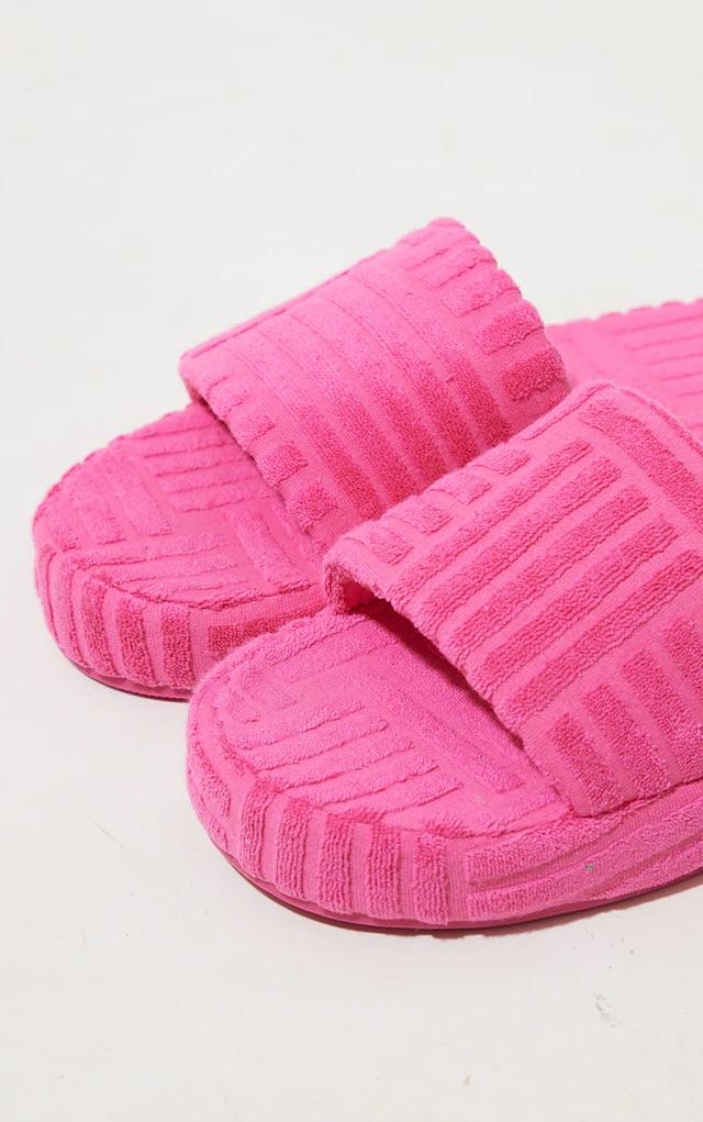 Giavana Women's Pink Slides - Comfortable Soft Sole Summer Sandals for Beach, Pool, and Casual Wear
