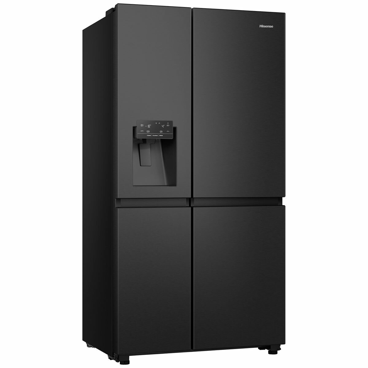 Hisense 632L Side by Side Refrigerator - Black Steel (HRSBS632BW) | Energy Efficient, Spacious Design for Modern Kitchens & Large Families