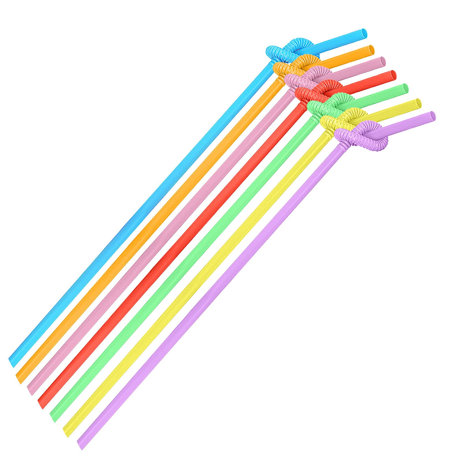 Colorful Disposable Plastic Bent Straws - 1000pcs Bulk Pack for Bubble Tea, Smoothies, Cocktails & DIY Drinks | Eco-Friendly Party Supplies for Home, Cafes & Restaurants
