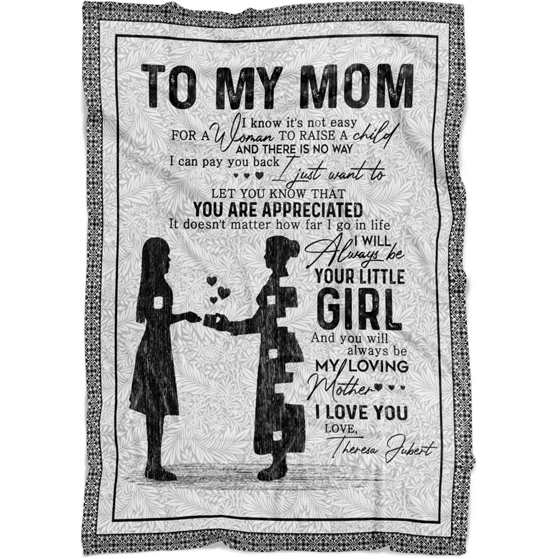 Personalized Fleece Blanket for Mom - Custom Mother's Day Gift with Kids' Names - 