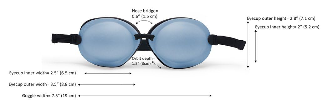 Eye Eco Tranquileyes XL Advanced Warm Compress - Dark Eye Mask for Dry & Irritated Eyes Relief | Soft Comfort Sleep Aid | Microwavable Beads & Self-Heating Instant Warmth - Blue | Perfect for Nighttime Relaxation, Travel & Stress Relief