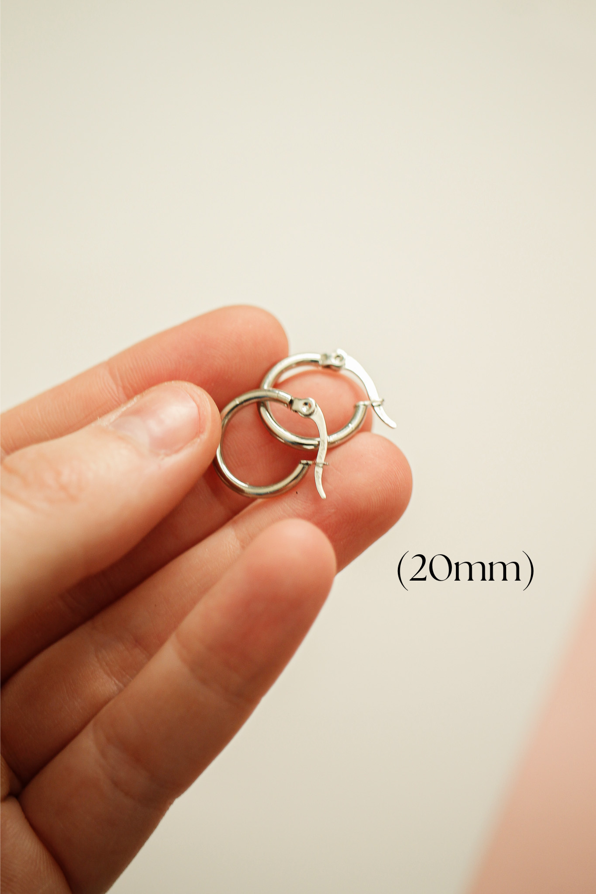 Silver Megan Hoop Earrings - 4 Size Options for Women | Perfect for Everyday Wear, Parties & Gifts