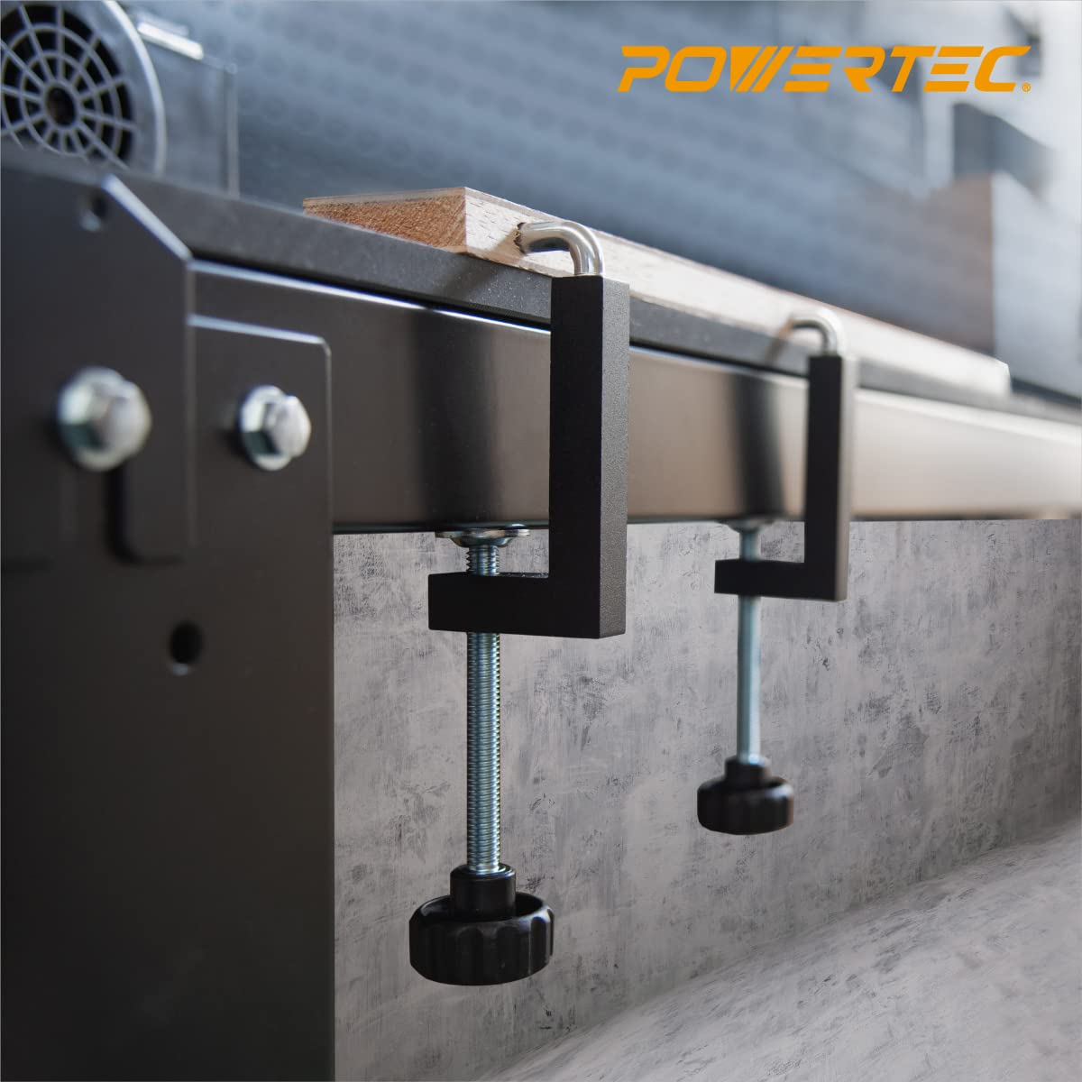 POWERTEC 6-Piece Universal Fence Clamp Set with 6