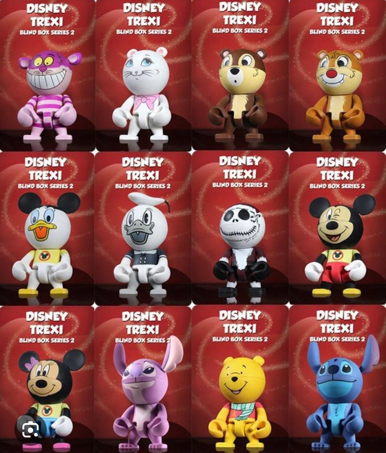 Disney Trexi Series 2 Blind Box Collectible Figures 2013 Edition - Perfect for Disney Fans, Toy Collectors & Gift Giving