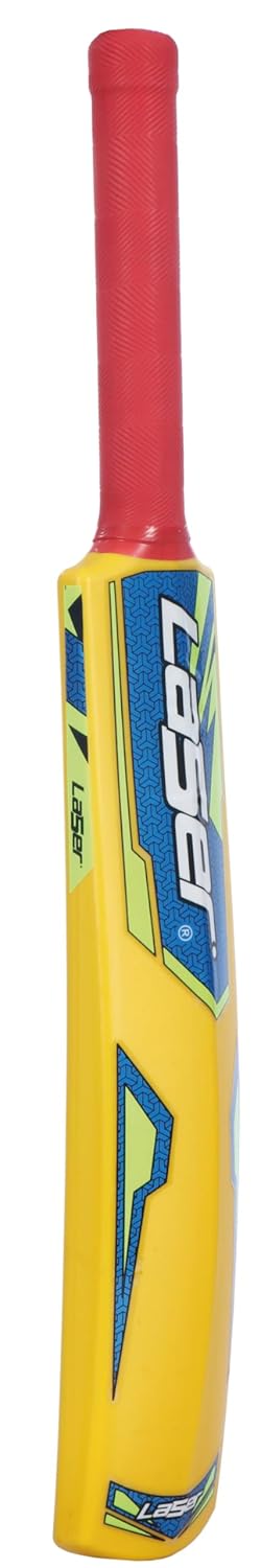 Laser Monster Plastic Cricket Bat for Kids - Lightweight & Durable Training Cricket Bat for Children - Perfect for Backyard Games, Sports Practice & Outdoor Play