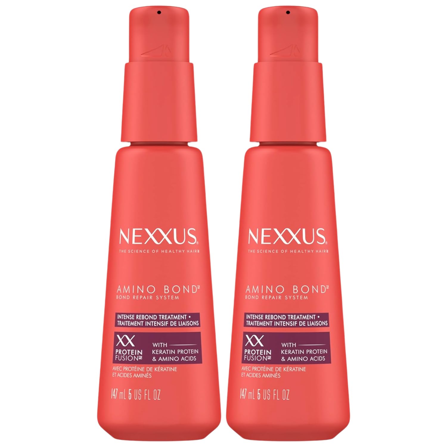 Nexxus Intense Bonding Hair Treatment with Amino Acids & Keratin Protein - Repairs & Strengthens Damaged Hair - 5 oz (Pack of 2) - Perfect for Salon-Quality Hair Care at Home