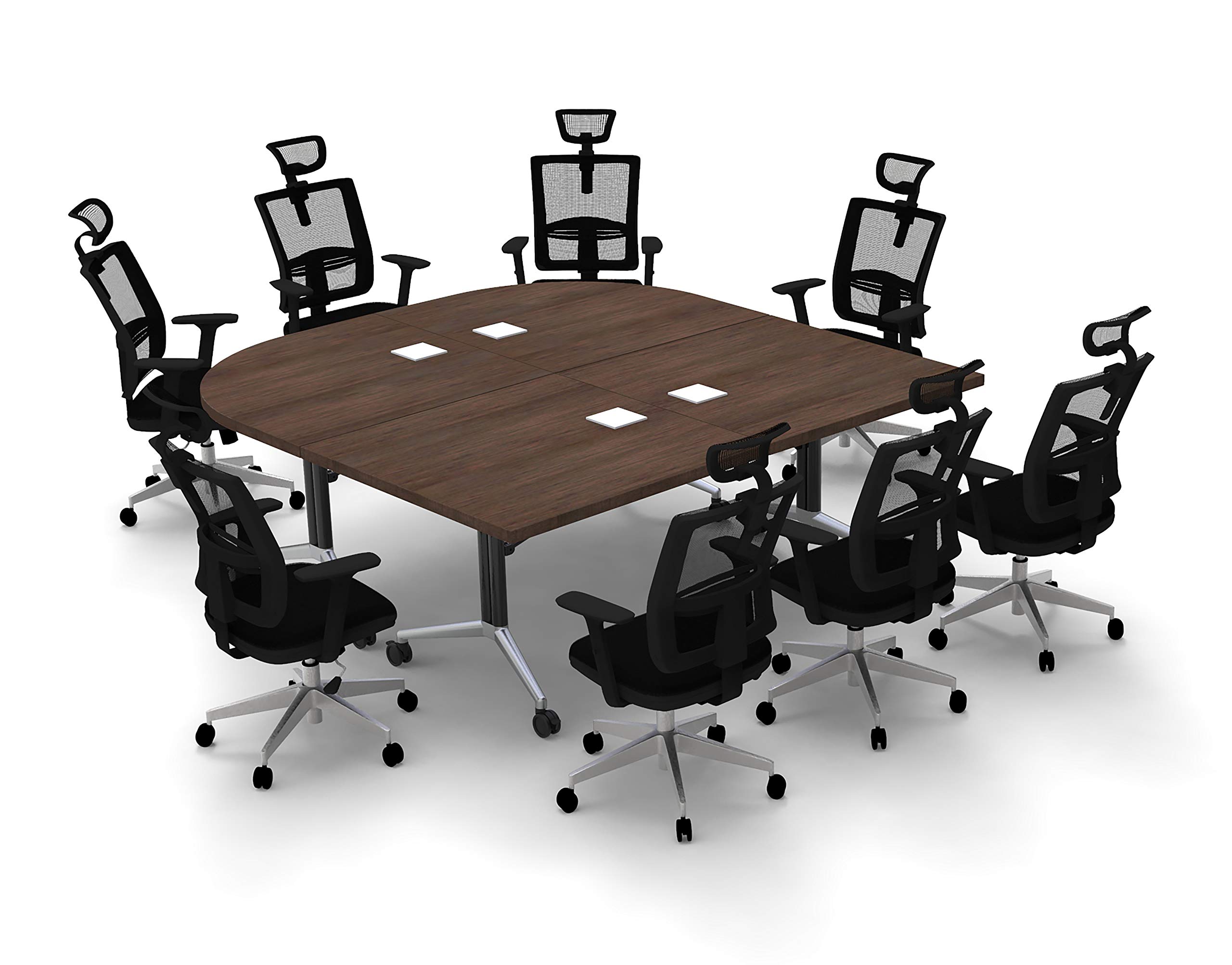 8-Person Conference Table - Foldable Model 6736 for Meetings & Seminars - Office & Home Use