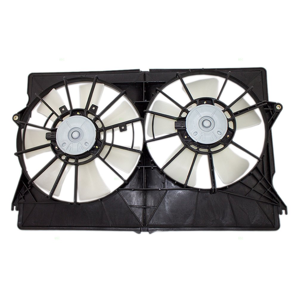 Brock Replacement Dual Cooling Fan Assembly for 2004-2006 Chrysler Pacifica 3.5L - Compatible with Part Numbers 5012431AA & 5102429AA - Perfect for Engine Overheating Prevention & AC Performance Improvement