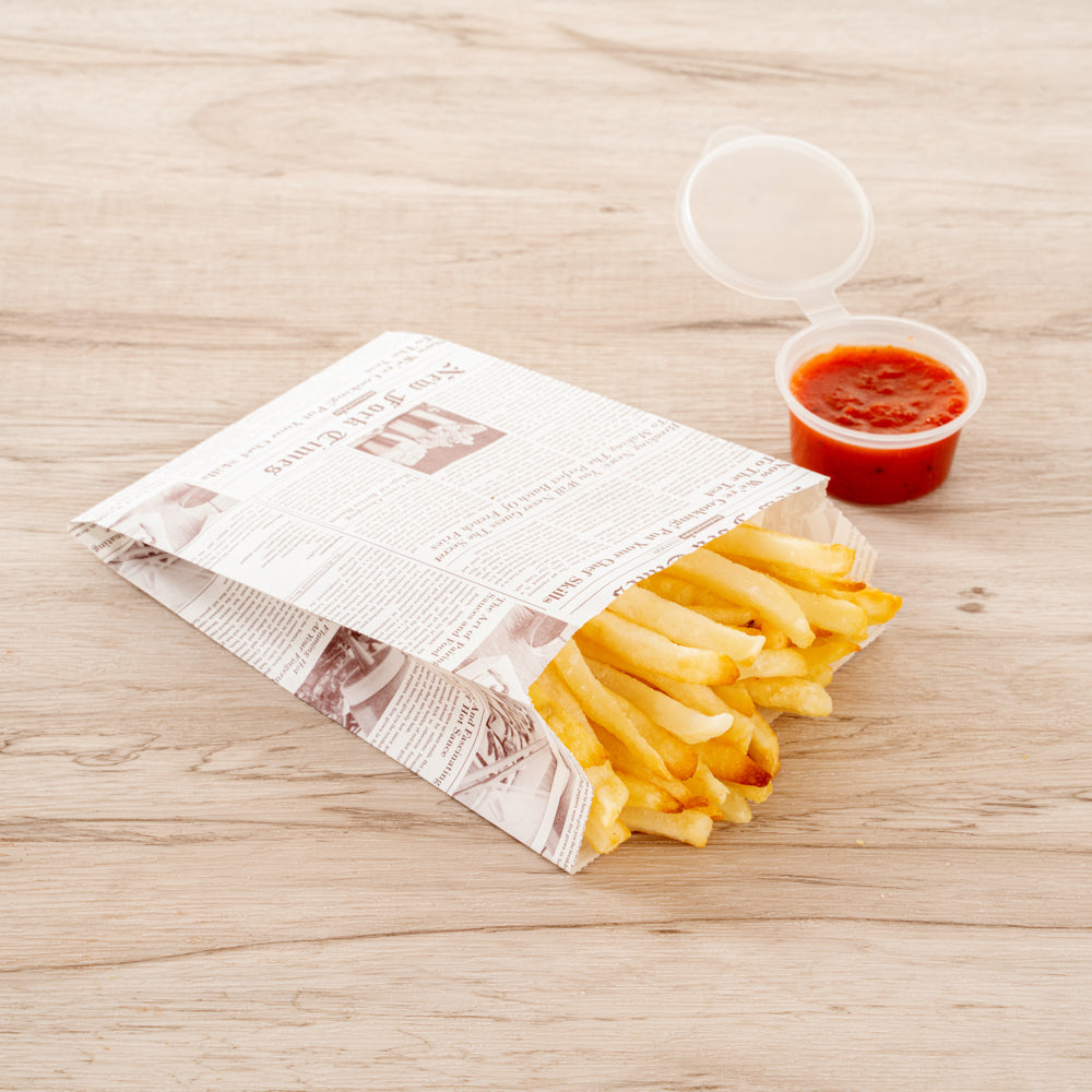 Vintage French Fry Bags - 4.25