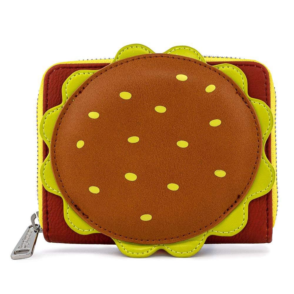 Loungefly SpongeBob SquarePants Plankton Krabby Patty Zip-Around Wallet - Licensed Character Wallet for Women & Men - Perfect for Theme Parks, Comic Con & Collectors