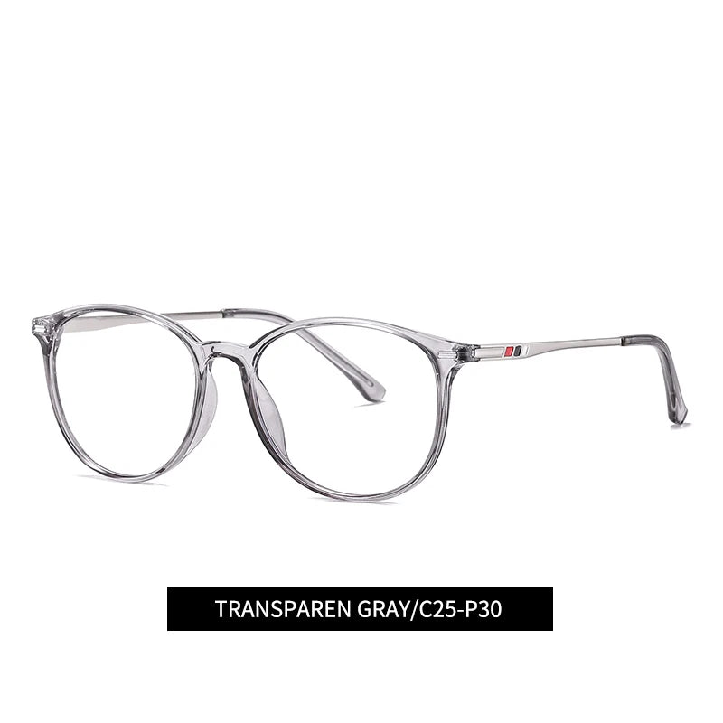 Brightzone Women's Full Rim Oval Round TR90 Alloy Eyeglasses 74754 - Lightweight & Durable Glasses for Work, Reading & Everyday Use