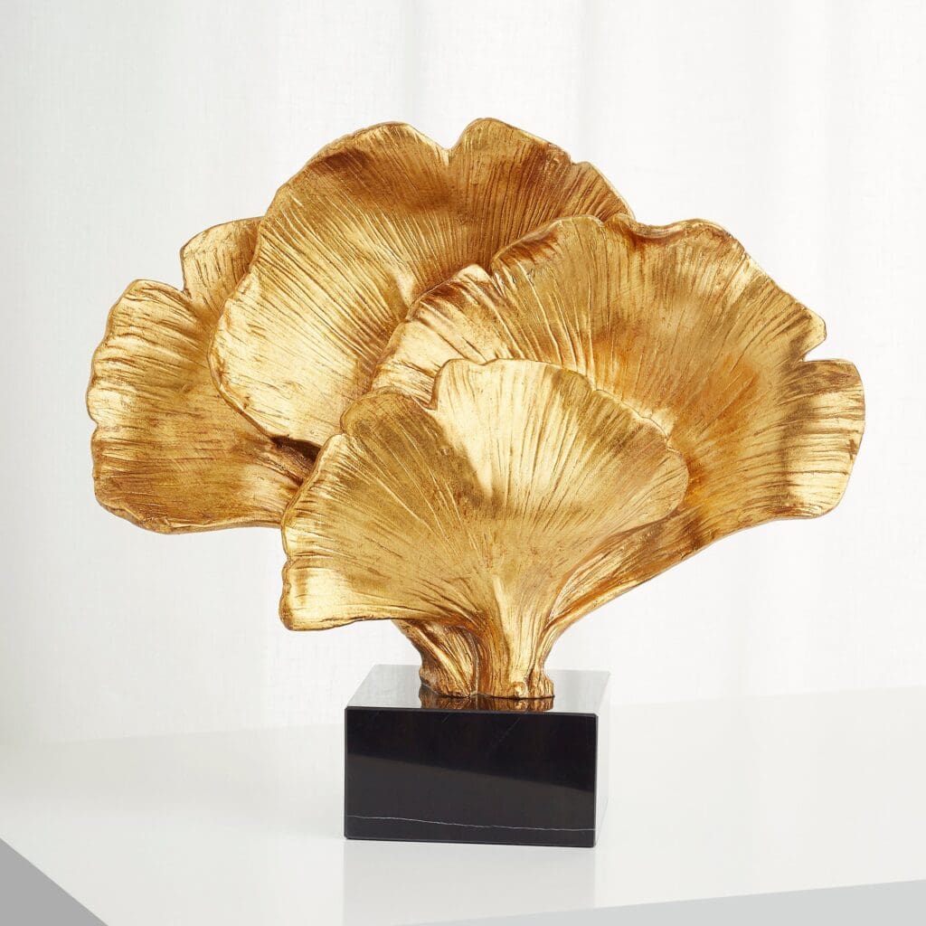Cyan Design 10430 Gilded Bloom Sculpture - Elegant Gold Home Decor for Living Room, Bedroom & Office | Perfect Gift for Housewarming, Wedding & Anniversary