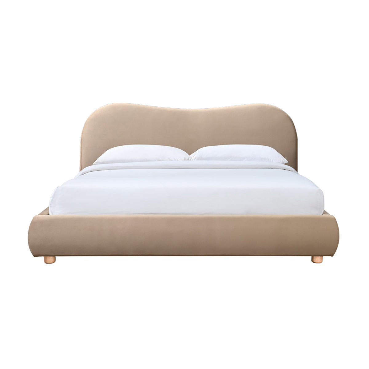 Luxury Cloud Velvet King Size Bed - Ultra Soft & Comfortable Bed for Master Bedroom, Guest Room, or Hotel Suite - Perfect for Relaxation & Deep Sleep