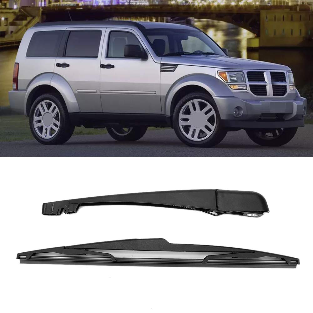 Acouto Rear Wiper Arm & Blade Set for 2007-2009 Car Windscreen - Compatible with 5140654AA - Perfect for Rainy Weather & Winter Driving
