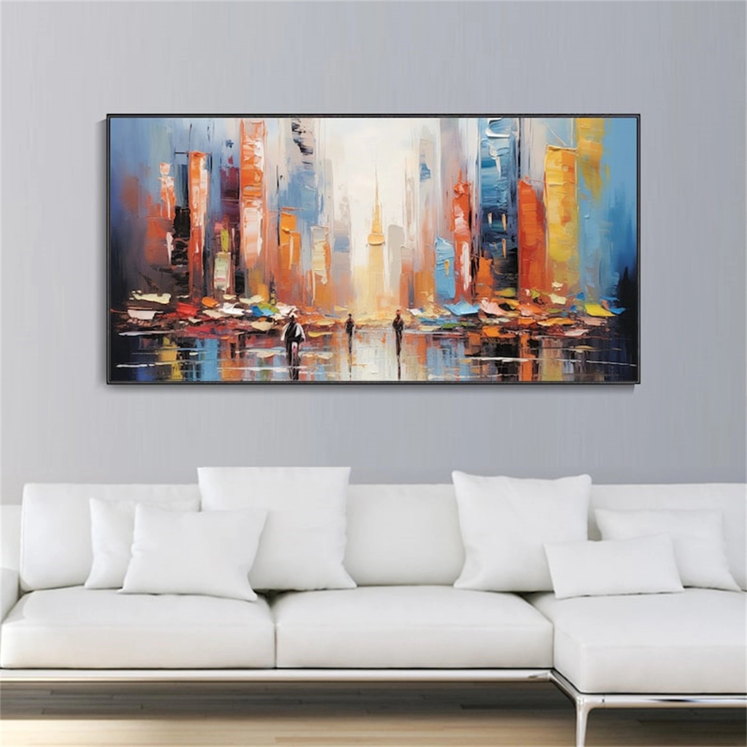 Urban Landscape Painting #UL 013 - Modern Wall Art for Home & Office Decor - Perfect for Living Room, Bedroom or Workspace