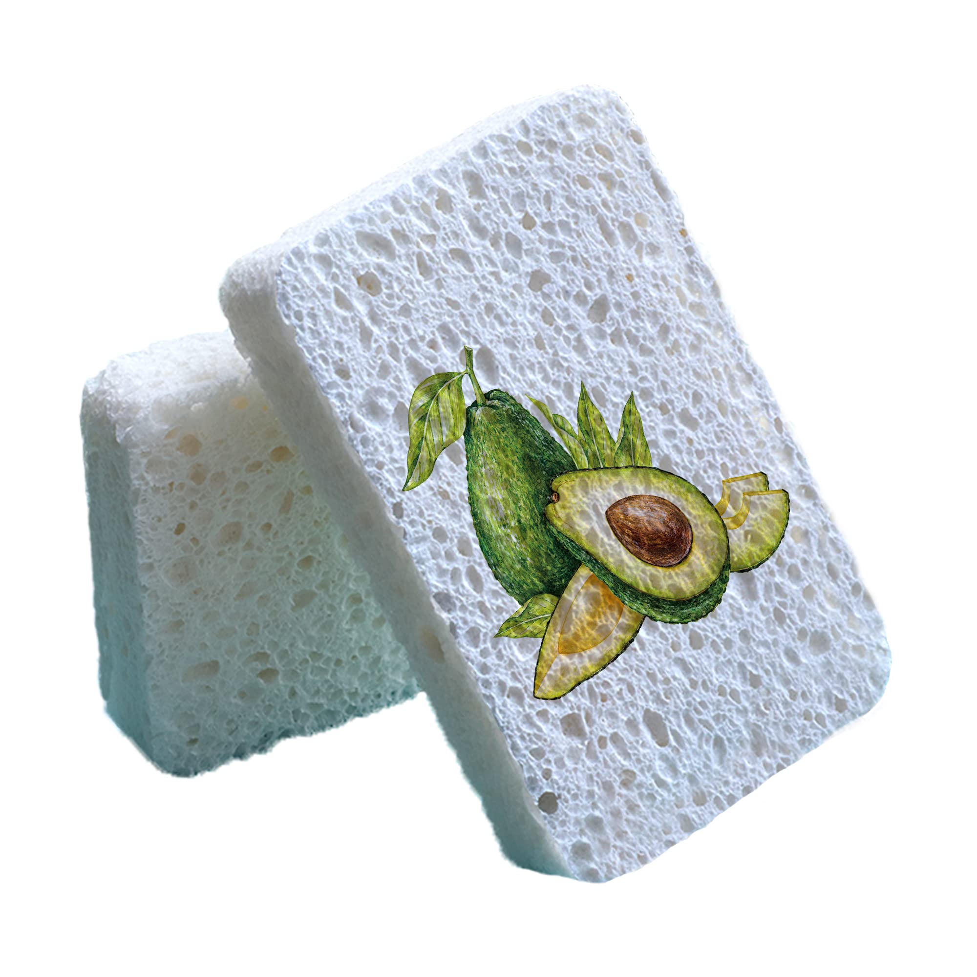 **Eco-Friendly Cellulose Sponges for Kitchen & Dishwashing – Natural, Biodegradable & Absorbent Avocado Sponges – Perfect for Cleaning Dishes, Countertops & More**