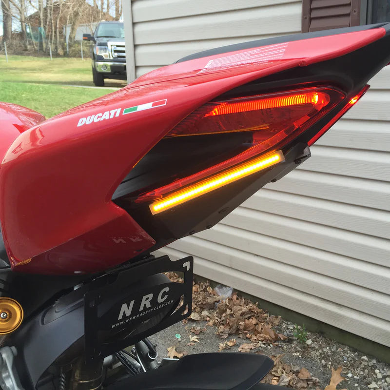 Ducati 1299 Panigale Fender Eliminator Kit for 2015-2019 Models - Motorcycle Tail Tidy License Plate Relocator for Sport Bike Customization & Clean Look