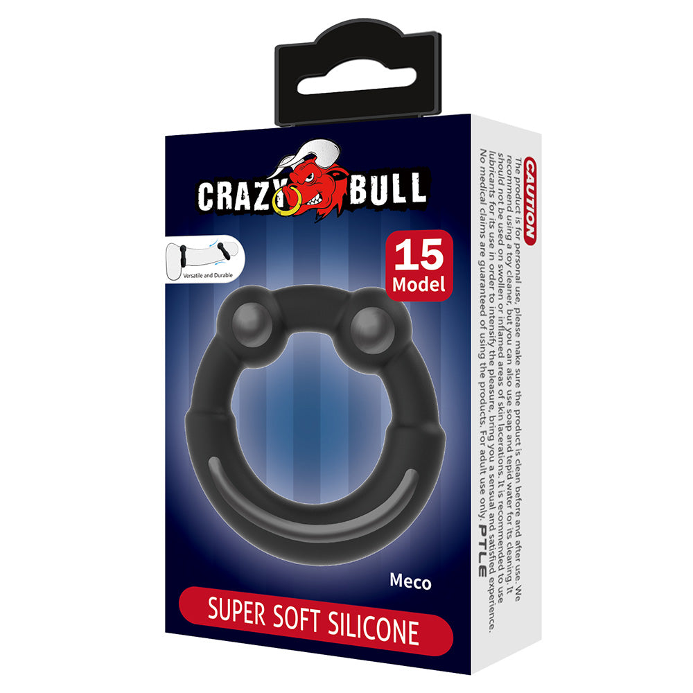 Crazy Bull Meco Reinforced Silicone Cock Ring - Model 15 - Durable Stretchy Penis Ring for Enhanced Pleasure - Perfect for Couples Play & Solo Use