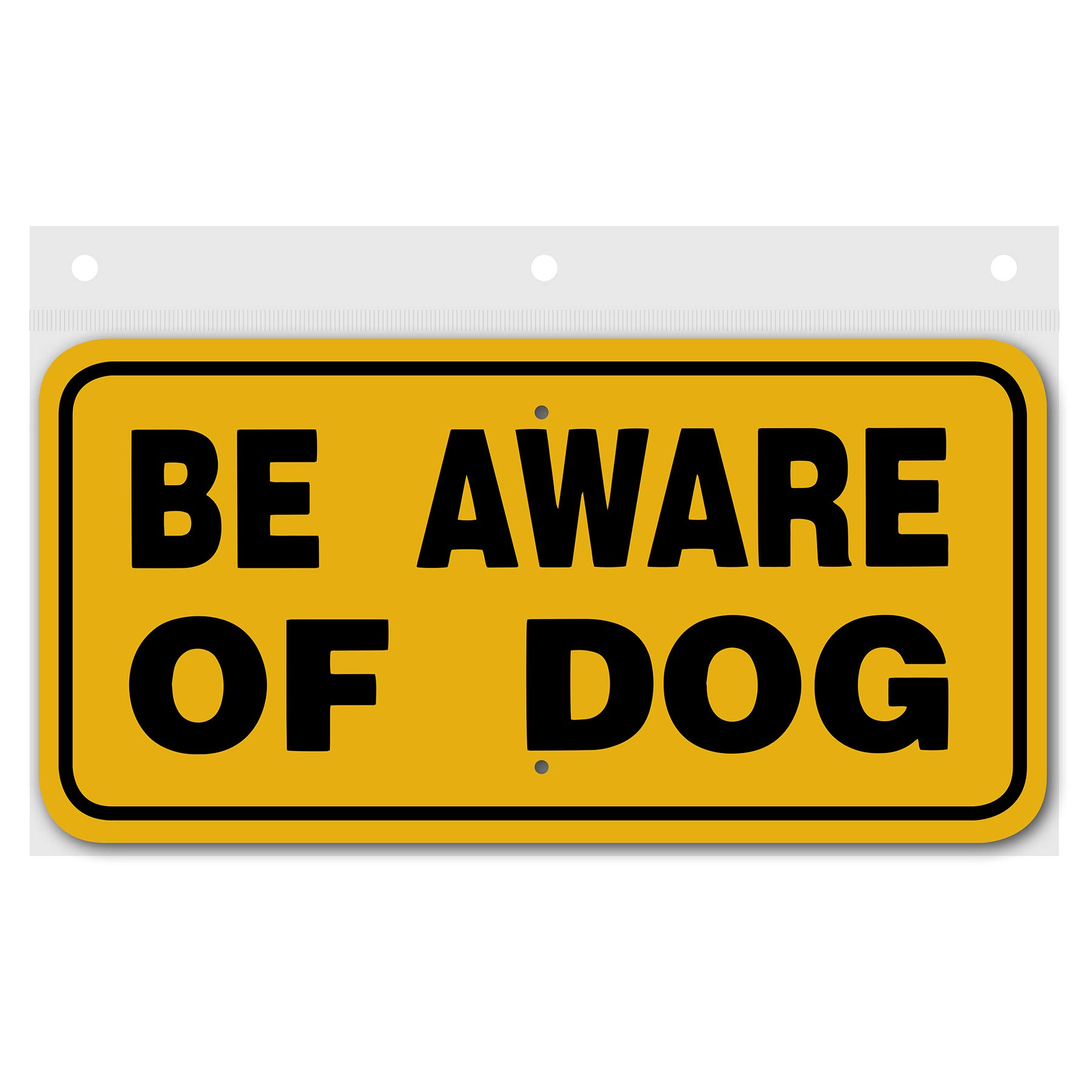 Beware of Dog Sign - Durable Outdoor Warning Sign for Home Security & Safety - Perfect for Yard, Gate, and Fence Protection