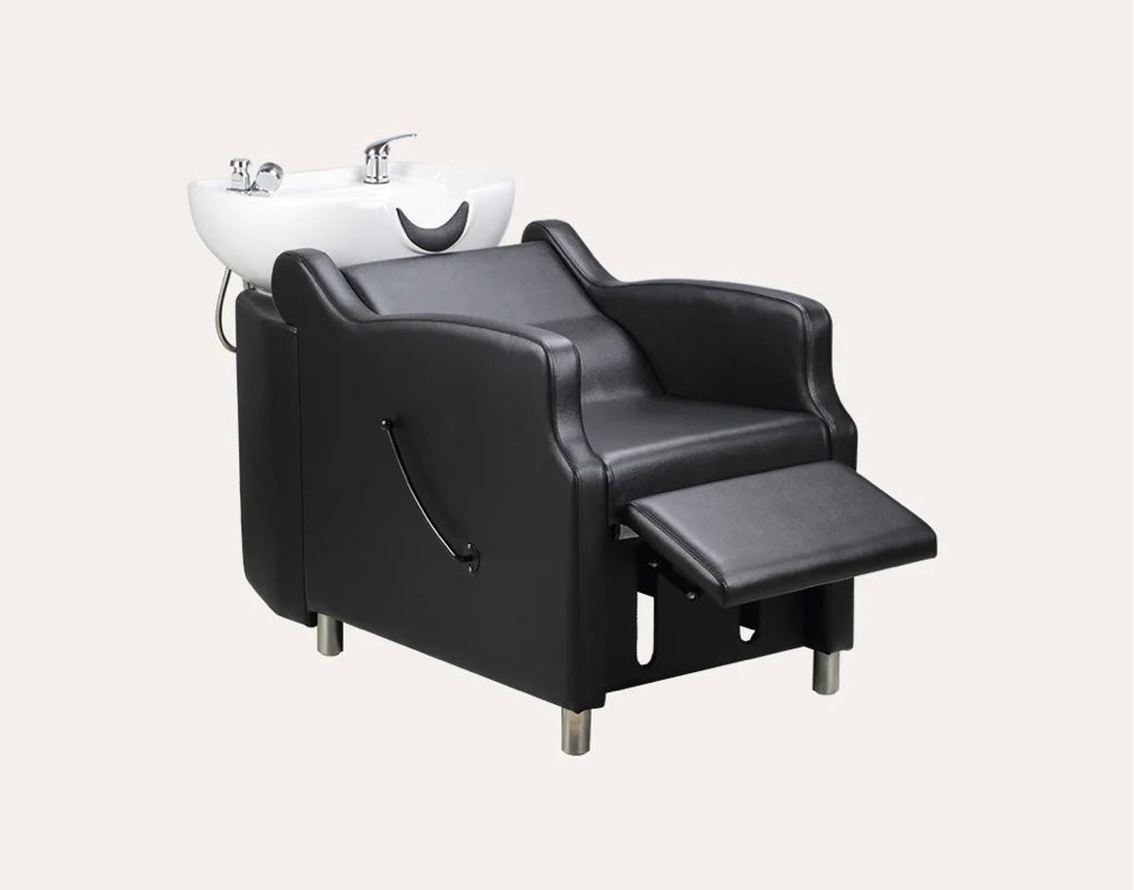 Amare Salon Shampoo Bowl & Chair - Professional Hair Washing Station for Salons & Barbershops - Perfect for Hair Styling, Washing & Conditioning Treatments