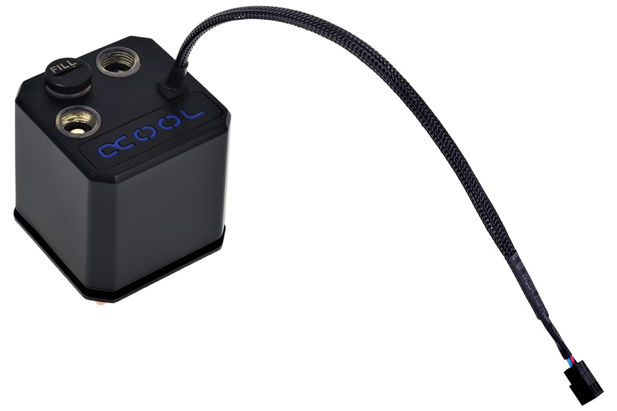 Alphacool 12511 Eisbaer (Solo) 2600rpm Black CPU Water Cooling Block - High-Performance Liquid Cooling for Gaming PCs and Overclocking