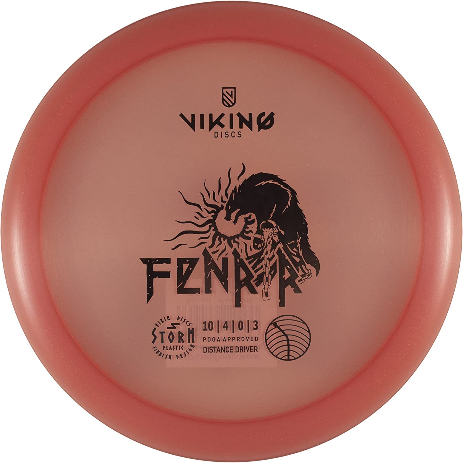 Viking Discs Fenrir Storm Plastic - Best Distance Driver for Disc Golf | Durable & Accurate Flying Disc | Perfect for Intermediate Players & Outdoor Sports