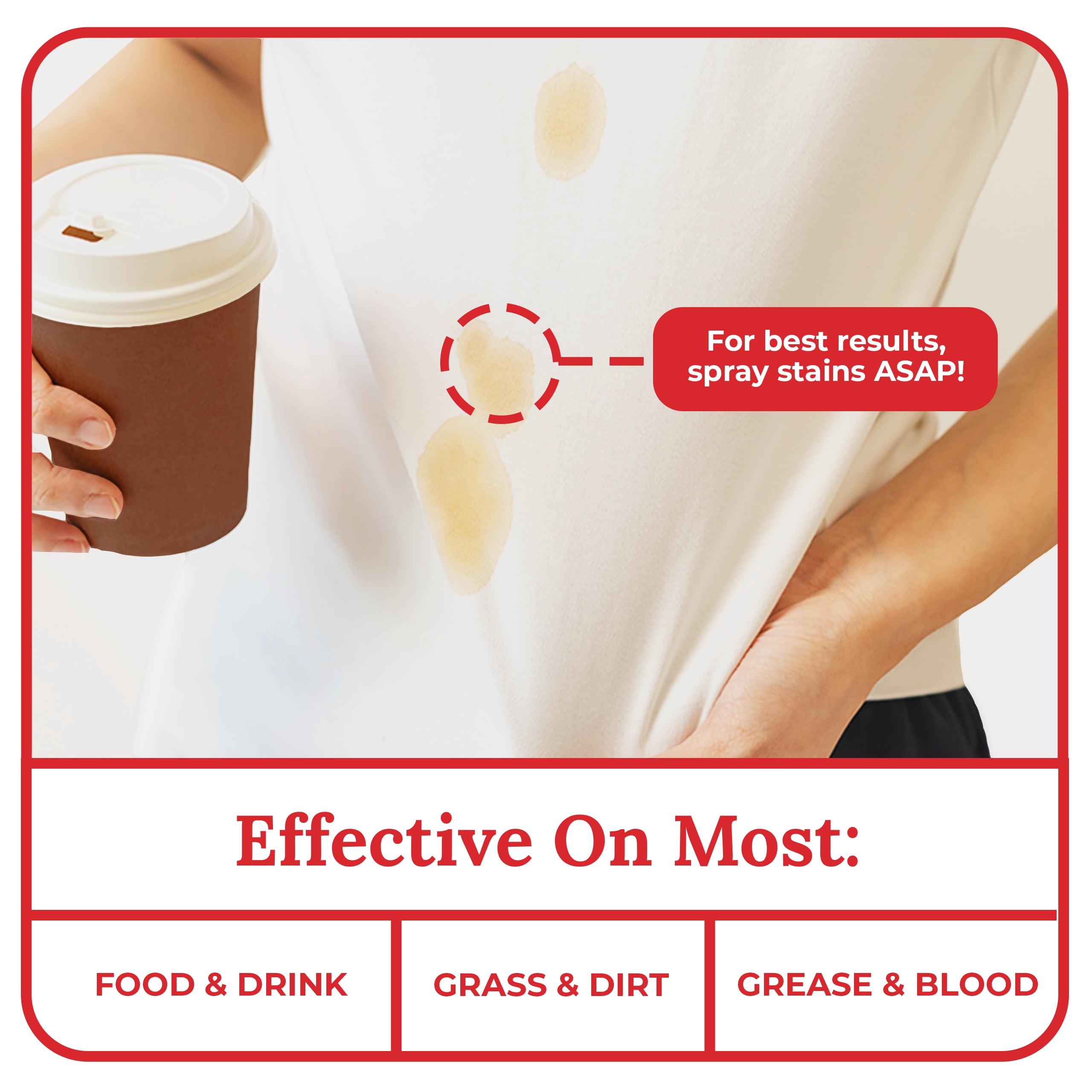 Emergency Stain Remover Spray – 4oz Laundry Stain Treatment for Clothes, Upholstery & Carpets | Fast-Acting Formula for Blood, Grass, Coffee, Mud, Grease & Oil Stains (3-Pack) | Perfect for Home, Travel & Outdoor Stain Emergencies